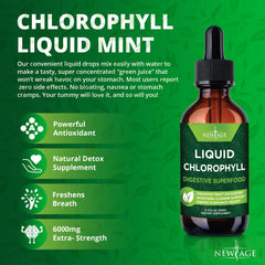 New Age Chlorophyll Drops internal-odor elimination concept showing fresh breath idea