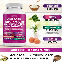 New Age Collagen Pills capsules reflecting light, indicating premium quality.