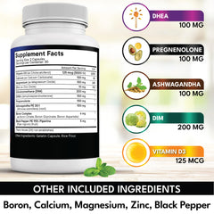 NEW AGE DHEA with DIM and Boron ingredients visible in context.