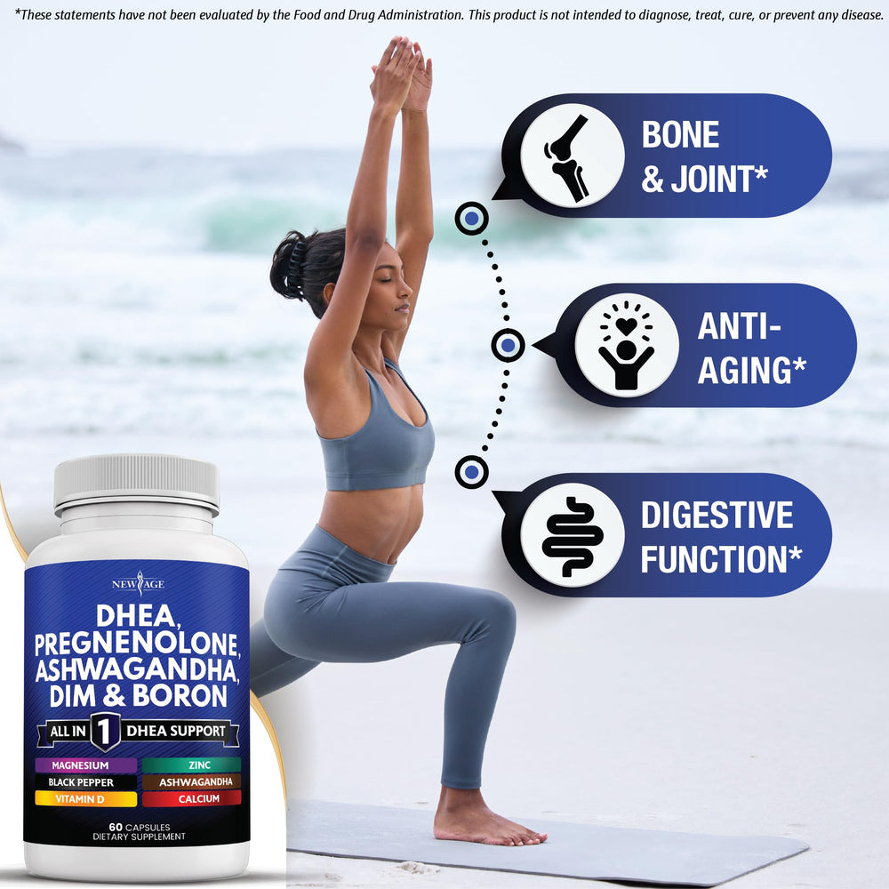 NEW AGE DHEA supplement proudly made in the USA.