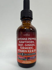 NEW AGE Hawthorn Berry Extract with turmeric blend in bottle close-up for wellness