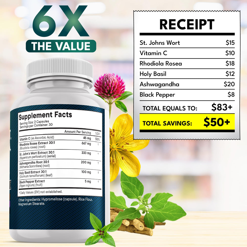 New Age Holy Basil capsules for everyday wellness