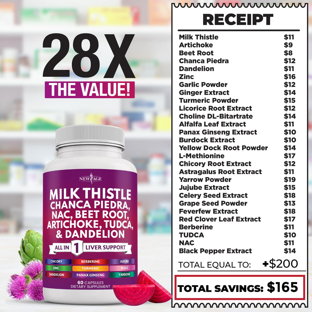 New Age Liver Support bottle featuring nac and tudca capsules
