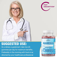 Kitchen scene with New Age Magnesium Gummies on counter ready to take
