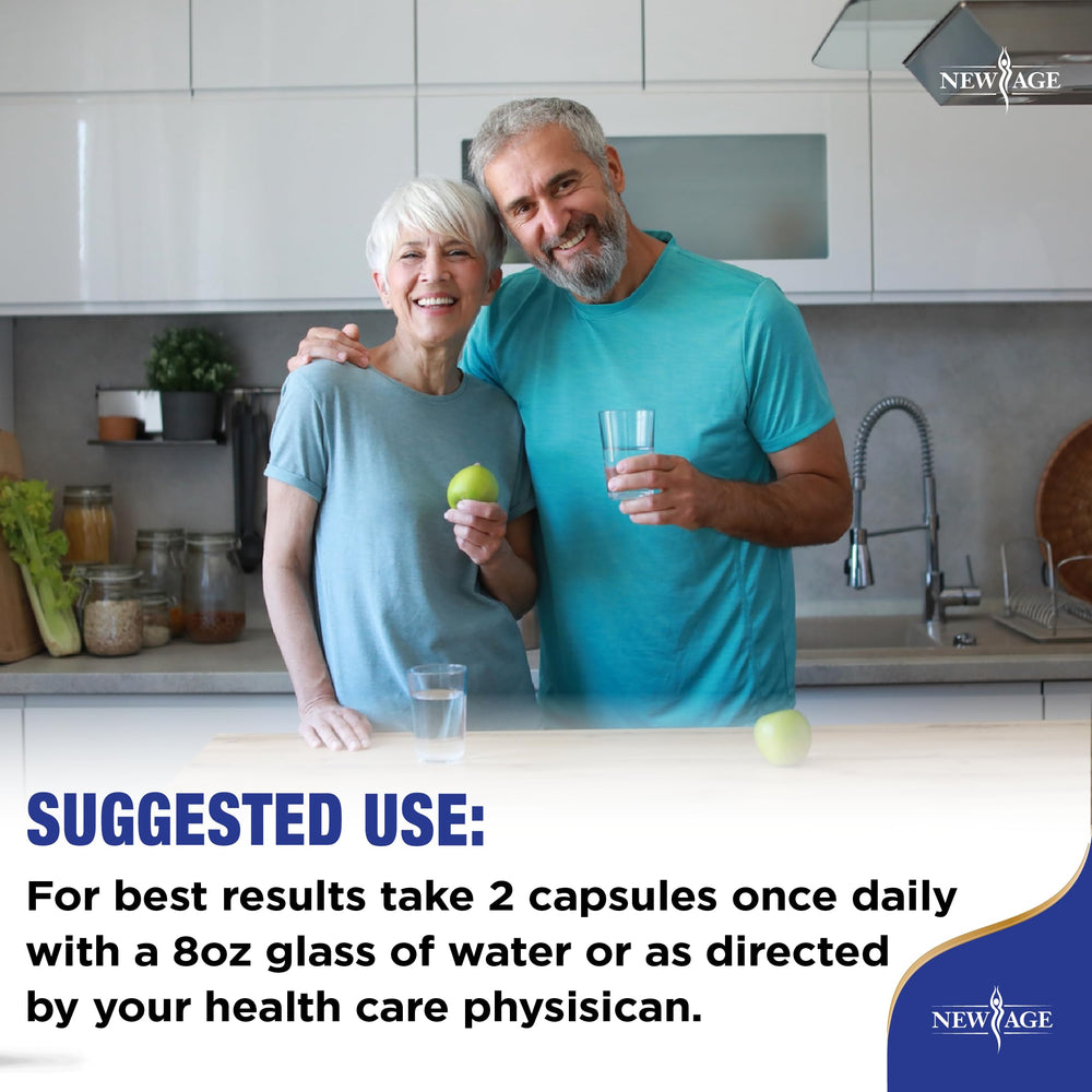 New Age Non-GMO formula emphasizes vegetarian capsules for clean thyroid support.