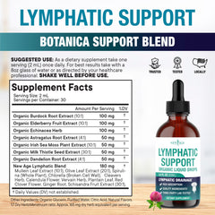 New Age Lymphatic Drainage Drops glass bottle with premium packaging