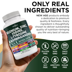 NEW AGE pack of three 60-count bottles for convenience