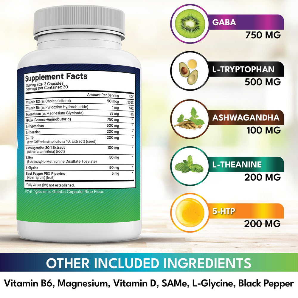 New Age SAM-e and L-Glycine blend capsule.