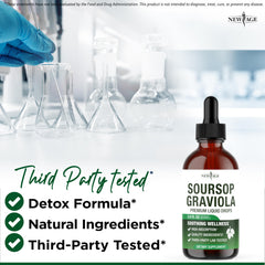 NEW AGE Soursop Drops elderberry visual emphasizing natural flavor