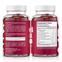 New Age Vitamin B Complex Gummies pack of 3; 180 gummies total value.
