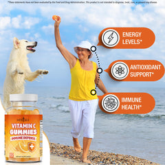 Family enjoying NEW AGE Vitamin C Gummies as a shared snack