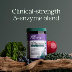 Scoop of All-Flora Digestive Super Greens being added to a shake for on-the-go use