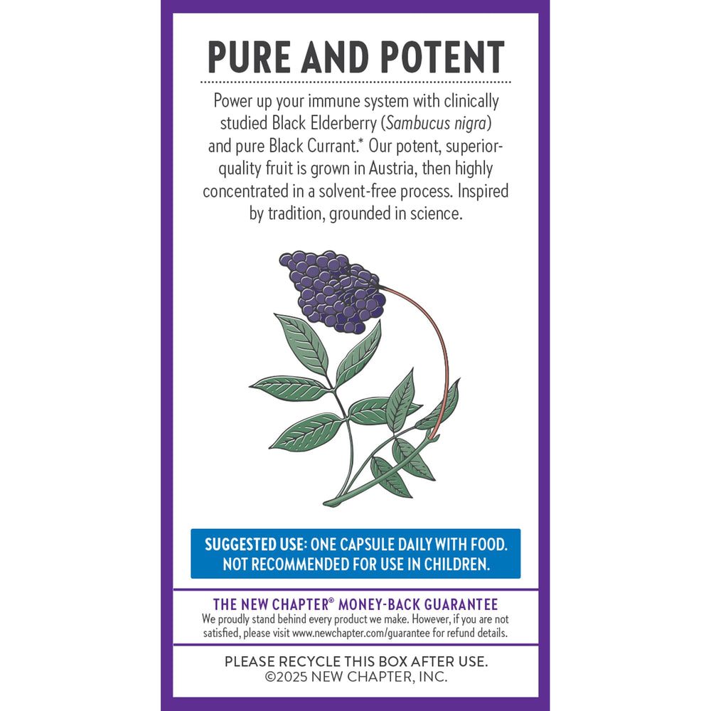 Austria-sourced Haschberg elderberry with dark flavonoids for antioxidant action