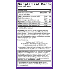 New Chapter calcium organic label with USDA certification