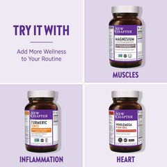New Chapter Every Man energy-support vitamins closeup on tablet layout.
