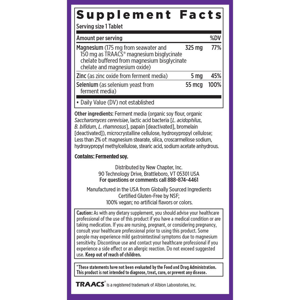New Chapter full-spectrum magnesium blend for daily vitality and performance