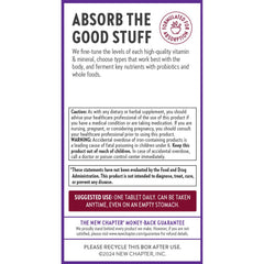 Gluten-free and dairy-free label highlight plant-based, allergen-friendly iron.