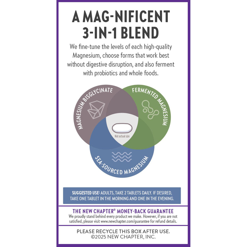 New Chapter Magnesium Complex gluten-free certification badge confirms safe, dietary-friendly supplement.