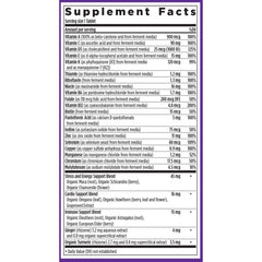 New Chapter Men's Multivitamin organic vegetables and herbs badge underscores quality and non-GMO status.