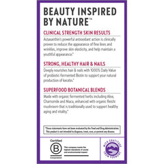 New Chapter plant-based superfood blend indicates holistic wellness benefits.