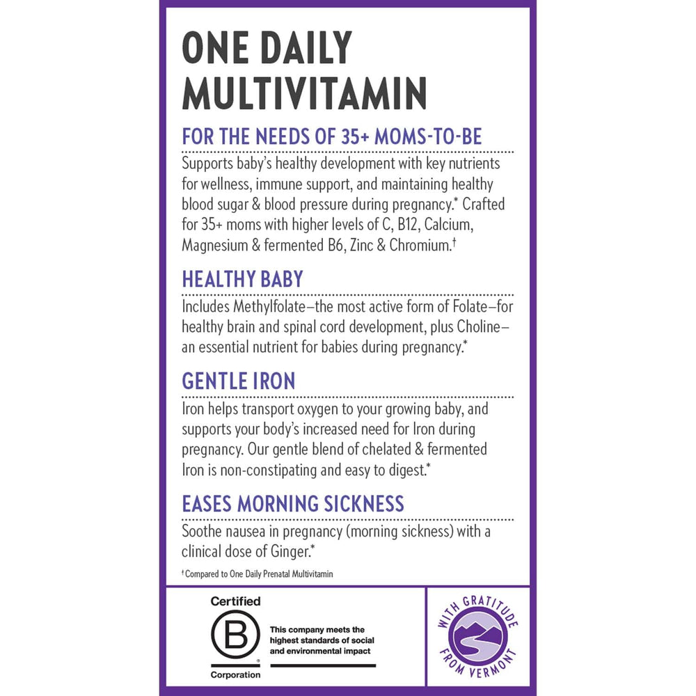 New Chapter Prenatal daily routine being easy to fit into busy days.