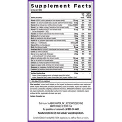 New Chapter Prenatal iron content highlight for gentler digestion.