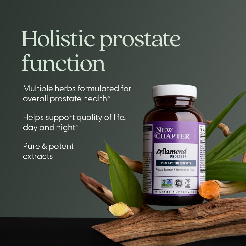 Zyflamend Prostate pumpkin seed oil highlight indicating full-spectrum herbal blend