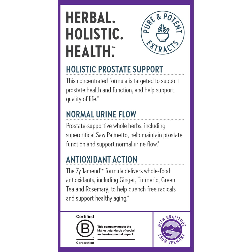 New Chapter Zyflamend Prostate vegetarian capsules for a clean plant-based option