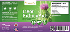 New Green Nutrition Liver Kidney Aid on shelf with 180 softgels for daily use.