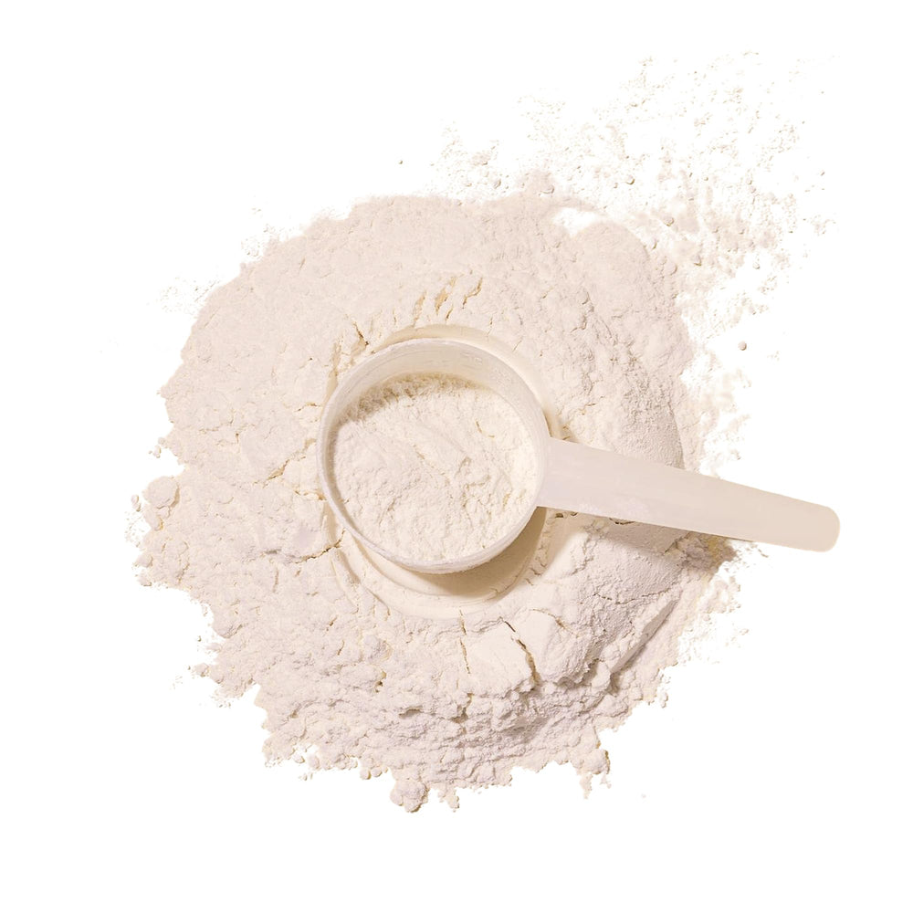 New Origins Whey Isolate label detail emphasizes 28g protein per serving.