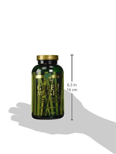 New Spirit Naturals Green Magic Powder ingredient graphic showing 17 nutrient-dense foods