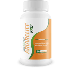 New Vibrations Ariarelief Pro bottle with capsules for daily nerve support