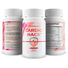 New Vibrations Cardio Hack bottle pour depicting convenient serving.