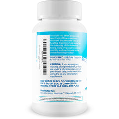New Vibrations Nutrition Skin Probiotic Blue Antioxidant Method packaging box highlights product benefits