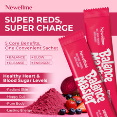 NEWELLME Balance Master mixed berry stick pack for on-the-go energy