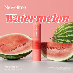 NEWELLME nasal stick being applied to temples and wrists for calm