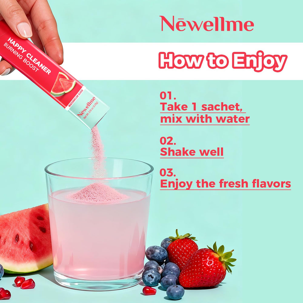 NewellMe balance bottle pour indicating convenient daily routine