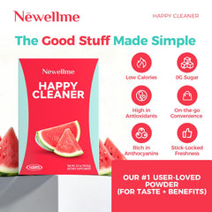 NEWELLME Happy Cleaner Watermelon Powder tastes fresh and enjoyable.