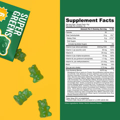 NewellMe Super Greens Gummies on-the-go pack, snack-friendly source of greens.