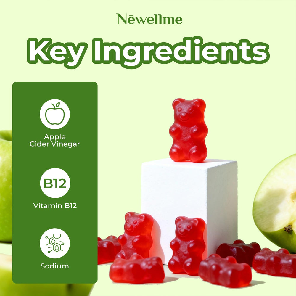 NEWELLME Plant-based pectin gummies vegan gluten-free non-GMO.