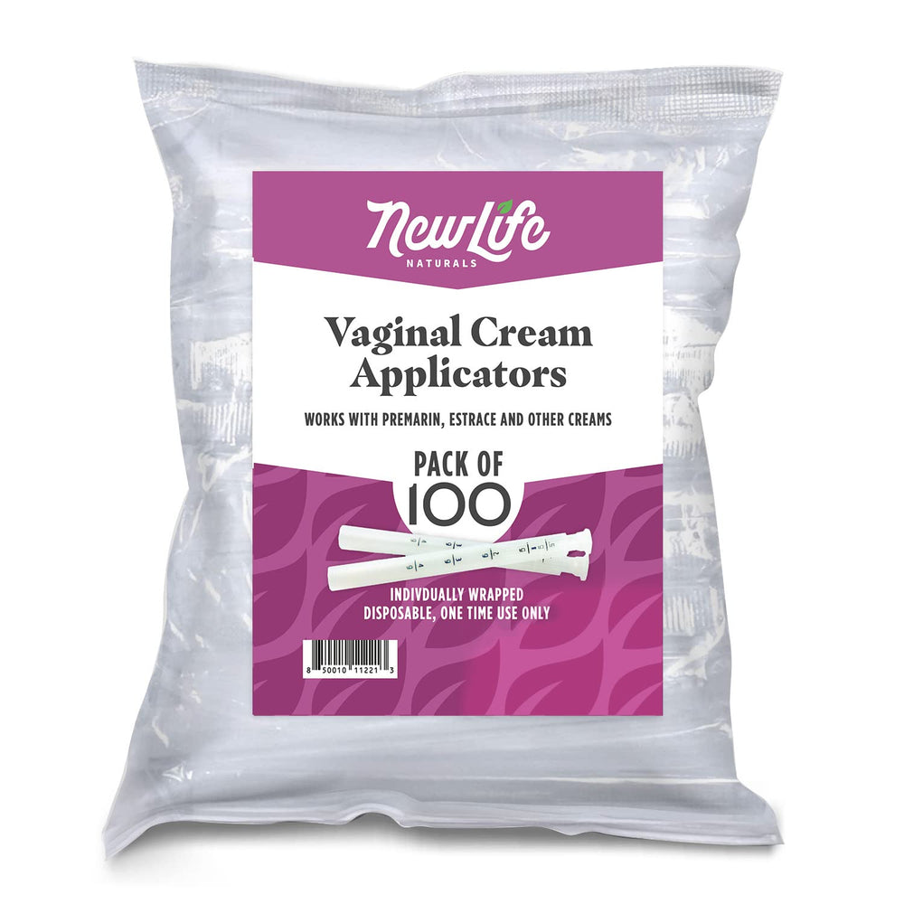 NewLife Naturals disposable vaginal applicator with a comfortable tip for easy insertion.
