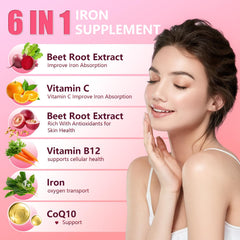 NEWOLITE Beet Root Gummies ingredients chart highlighting beet root and grape seed blend.