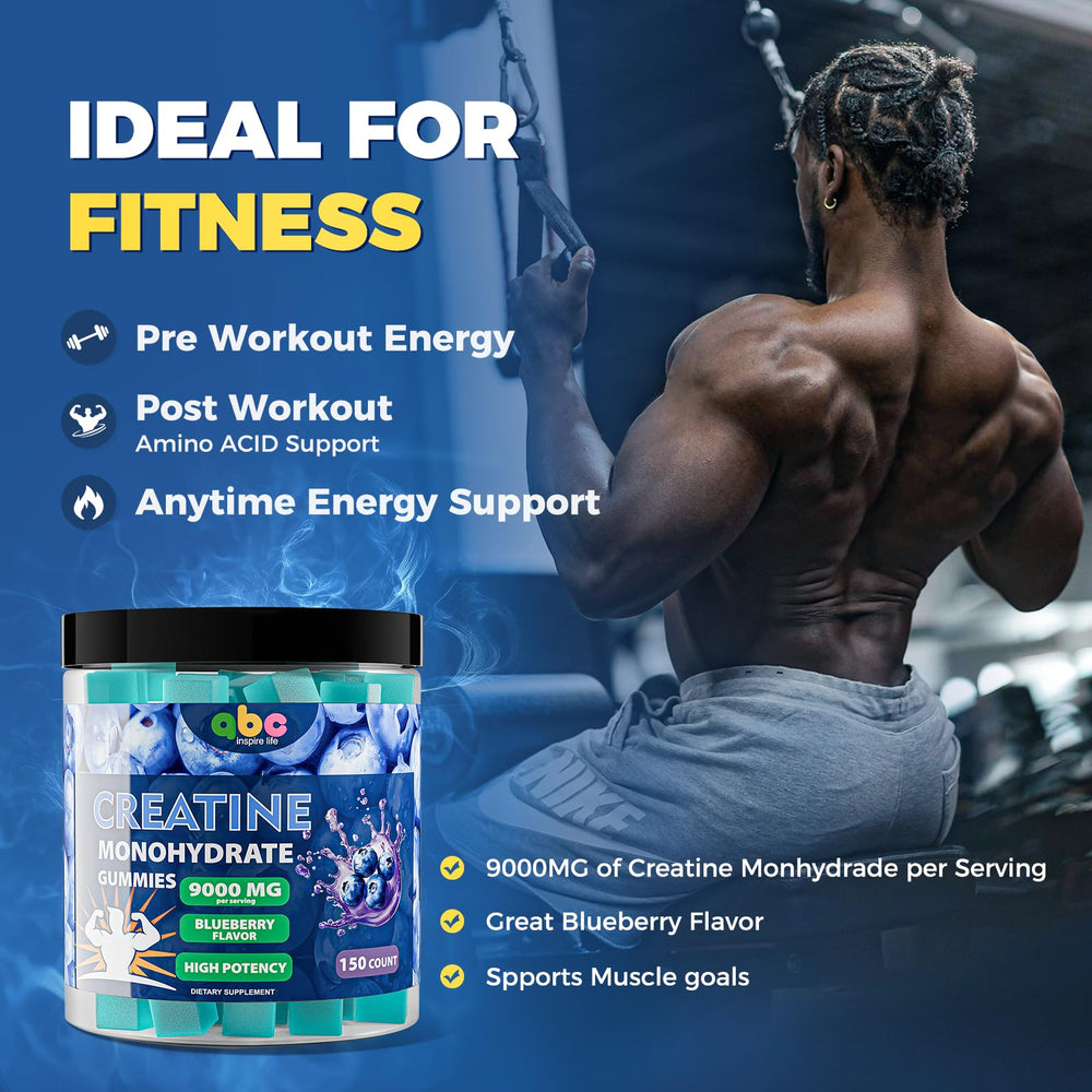 NEWOLITE Creatine Monohydrate Gummies blueberry pour shot invites steady daily intake