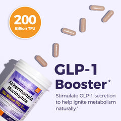 NewRhythm Akkermansia Muciniphila capsules offer convenient daily gut health and GLP-1 friendly satiety support.