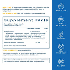 NewRhythm Probiotics 50 Billion capsules in daily-use context, lifestyle-friendly