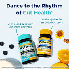 Shelf-stable NewRhythm Probiotics, convenient non-refrigeration storage.