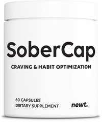 Newt SoberCap bottle front view showing daily craving management.