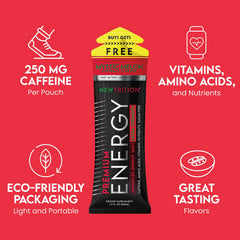 NewTrition 250mg caffeine shot highlights a strong study boost.