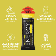 NewTrition Energy Shot pour glass shows fast caffeine delivery for study sessions.