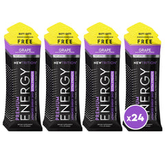 NewTrition grape energy shot bottle front view for quick focus on the go